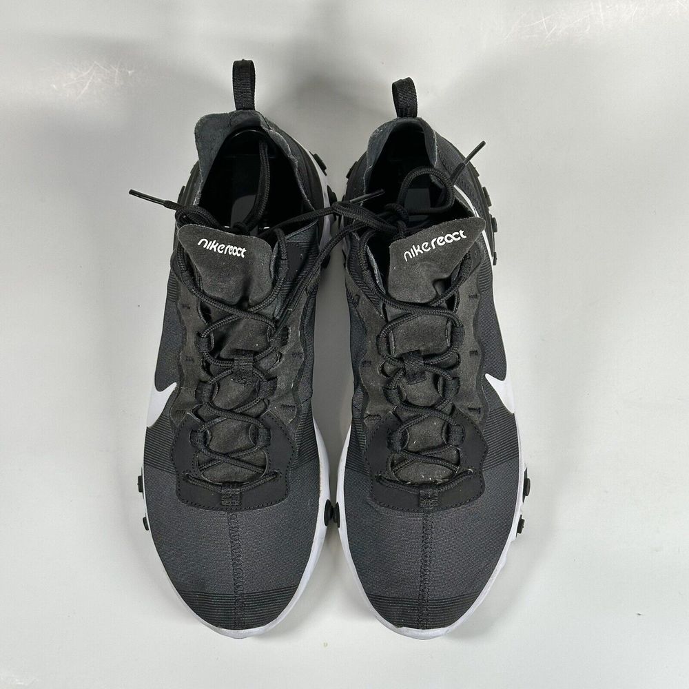 Nike React Element 55 Running Sneaker Mens US Size 11.5 Shoes - Black BQ6166-003 - Picture 2 of 16